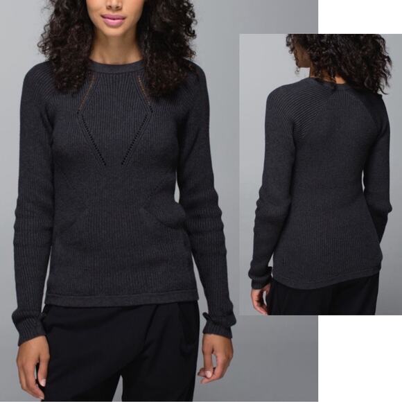 Lululemon Athletica Women's Heather Gray The Sweater The Better Size 4 - Picture 2 of 12
